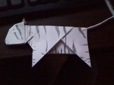 origami-tiger