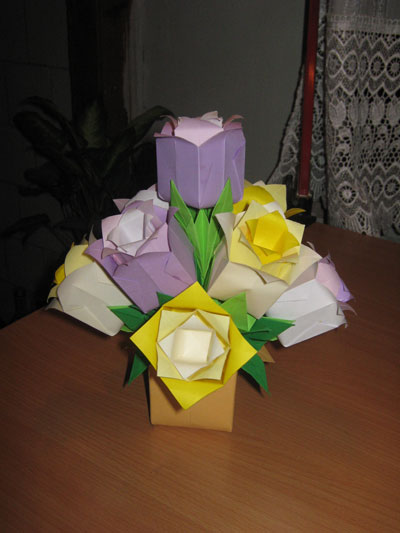 Origami Rose