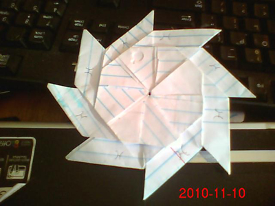 Origami Modular Pinwheel at origami-instructions.com