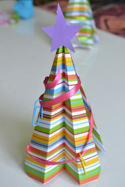 origami christmas tree