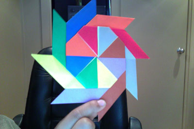 Origami Modular Pinwheel at origami-instructions.com