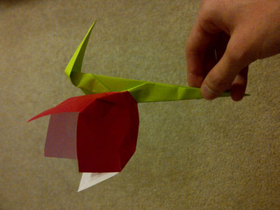 Origami Tulip at origami-instructions.com